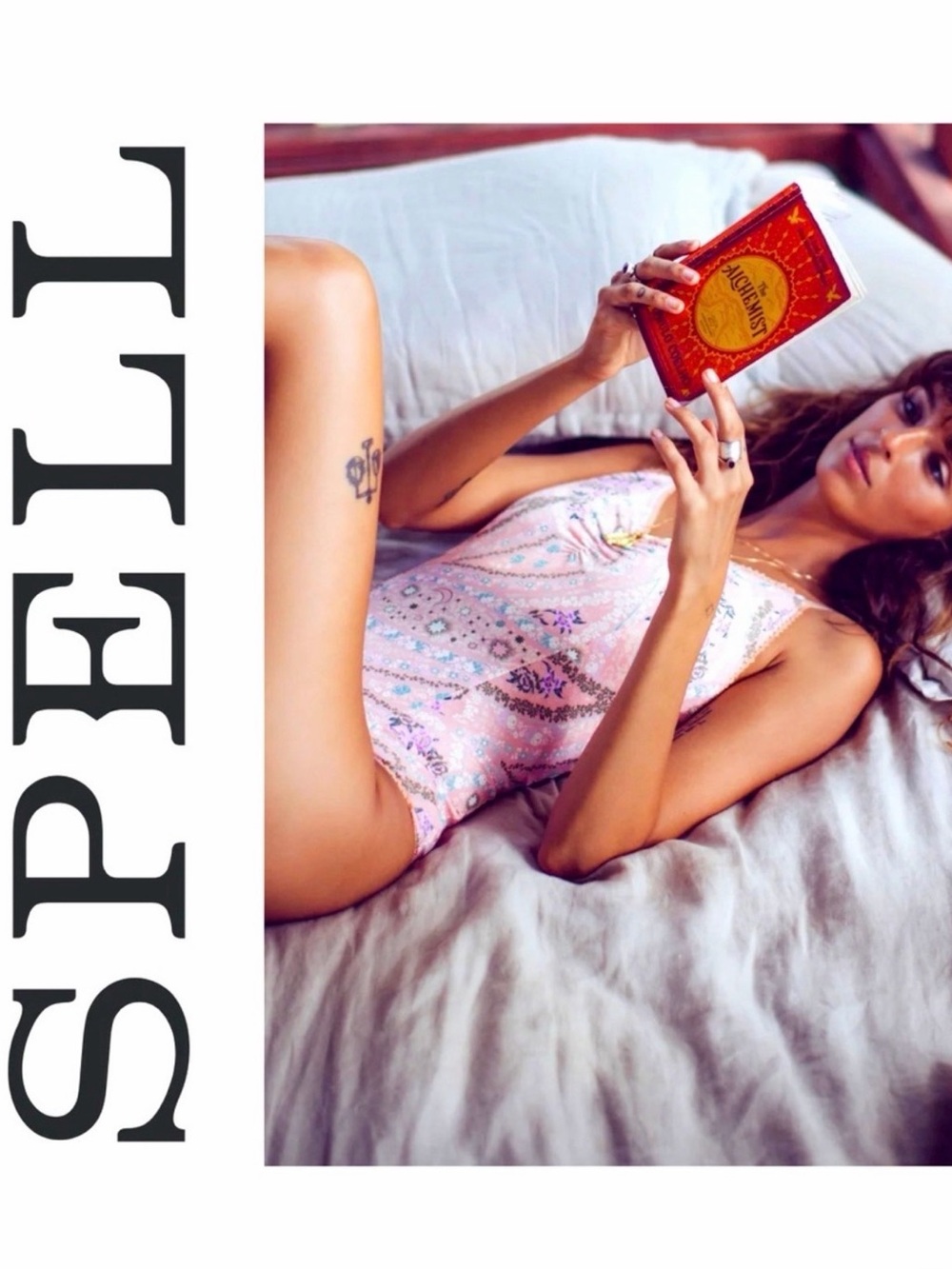 Spell Designs Gypsy Lights Bodysuit XS in Peachy Pink